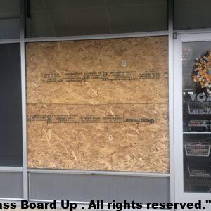 Storefront Window Board up Washington DC Baltimore Maryland Virginia Emergency Service 24 Hours No Screws Expedited Glass Replacement
