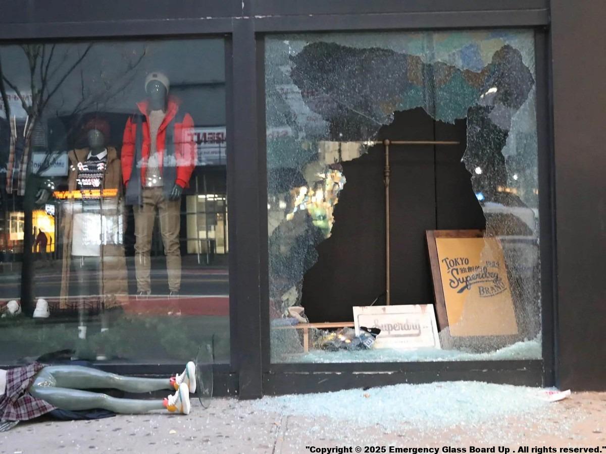 Emergency Board Up Kensington Maryland Break In Burglary Accident Storefront Window Door Commercial Residential Same Day Glass Replacement